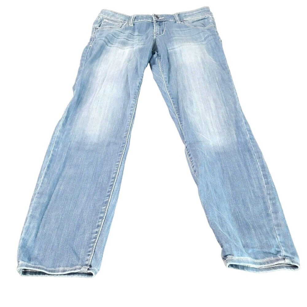 Old Navy Womens Jeans Blue Size 12 Cotton Blend Rock Star Stretch Zip Button